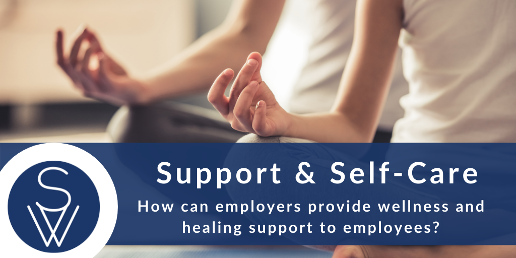 How can employers provide wellness and healing support to employees?